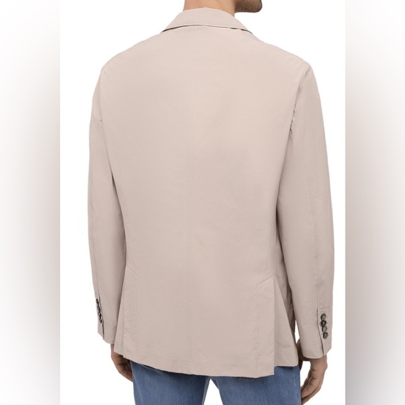 Brunello Cucinelli Mens White Nylon Jacket Sz 50/L - Picture 13 of 13